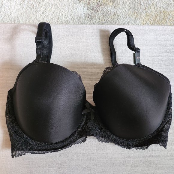 New Victoria's Secret Dream Angels Lined Demi Bra Floral Lace Size 32DDD (32F) - Picture 1 of 11